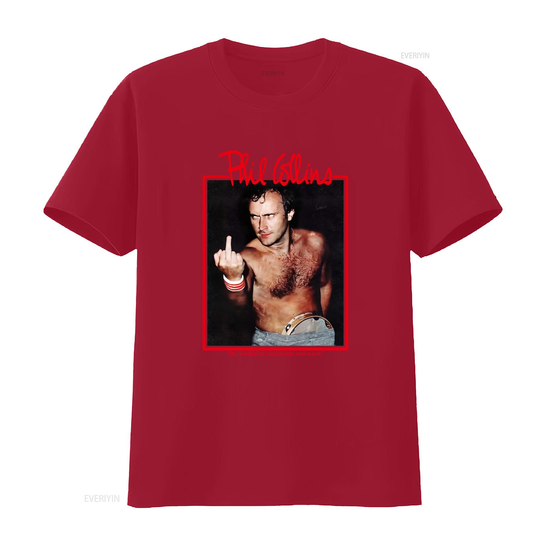 Vintage 90s Phil Collins T Shirt Iconic Rock Star Design Perfect for Music Lovers vintage Washed graphic Breathable Comfortable S