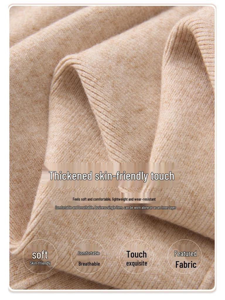 Women's Korean Style High Waist Wide-Leg Knit Pants - Autumn/Winter Fashion, Floor-Length, Straight-Leg Design