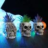 Skull Flower Pots, Skeleton Vases for Succulents, Flowers, Punk Home Decor & Accessories, Halloween & Day of the Dead Decoration