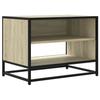 VidaXL TV Stand Sonoma Oak 61x40x46 Cm Engineered Wood and Metal, TV Bench, Hi-fi Cabinet, Entertainment Center, Buffet 848880