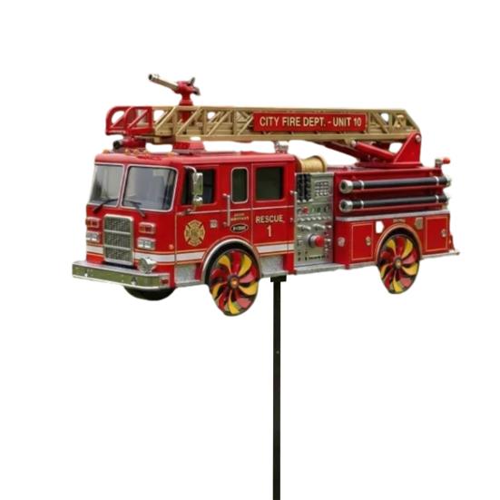 

Garden Wind Spinner for Outside Big Foot Riding Motorcycle/Truck/Airplane Metal Rotatable Yard Windmill with Stake Retro Courtyard Spinner for Porch A