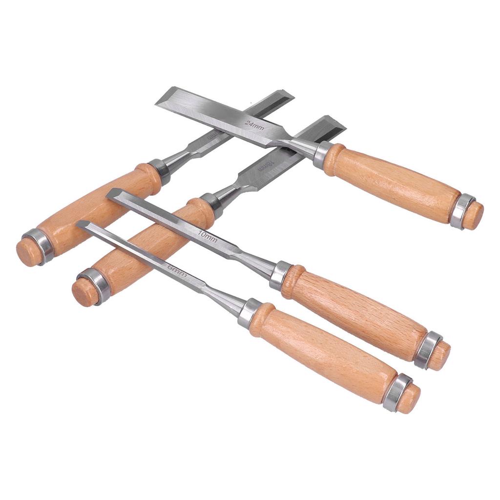 5 szt. Zestaw dłut do obróbki drewna Trwałe Twarde Praktyczne Dłuto do Rzeźbienia Grawerowania