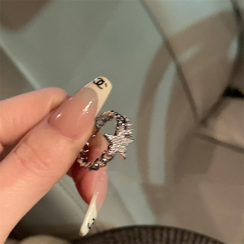 

Contemporary Adjustable Copper Ring Adorned With Stunning Zircon For Fashion Womens