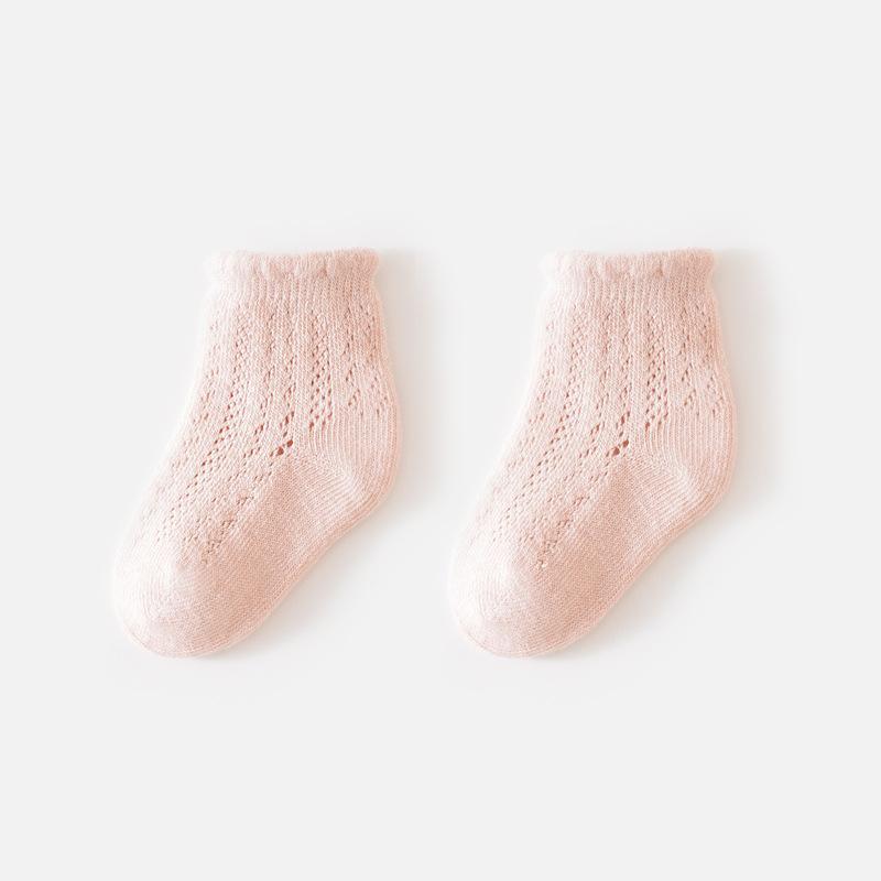 

Summer Children S Socks Solid Color Baby Socks Breathable Cotton Baby Girl Socks Comfortable Boy Socks For Newborn Babies S(0-6M)
