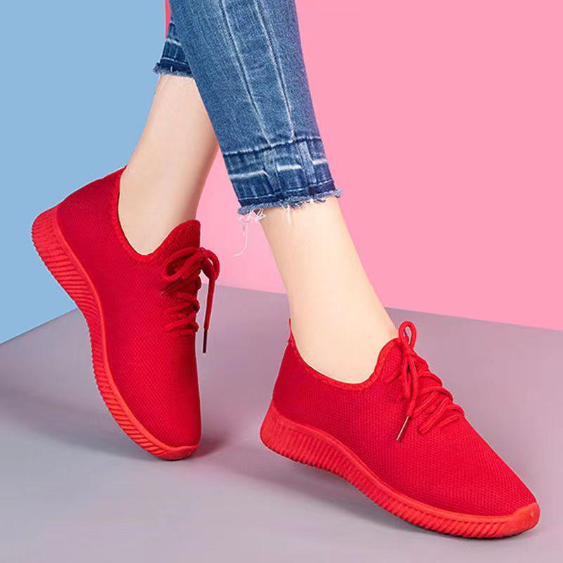 Women's Breathable Soft Sole Korean Style Running Shoes for Spring and Autumn