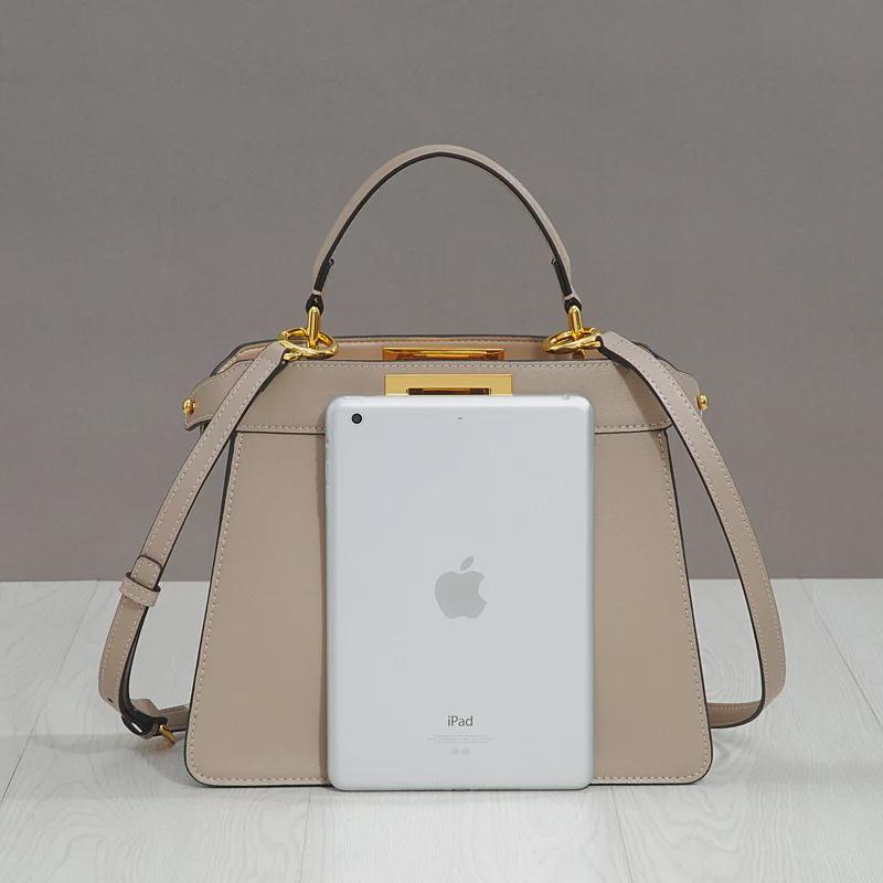 Versatile Leather Kitten Bag: Spring/Summer Large Capacity Multi-layer Handbag & Crossbody