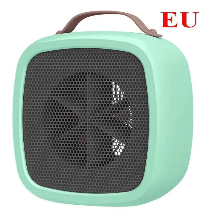 

Mini Heater Air Heater Powerful Warm Blower Fast Heater Fan USB Office Heat Desktop Electric Heater For Home Student Dormitory зелений
