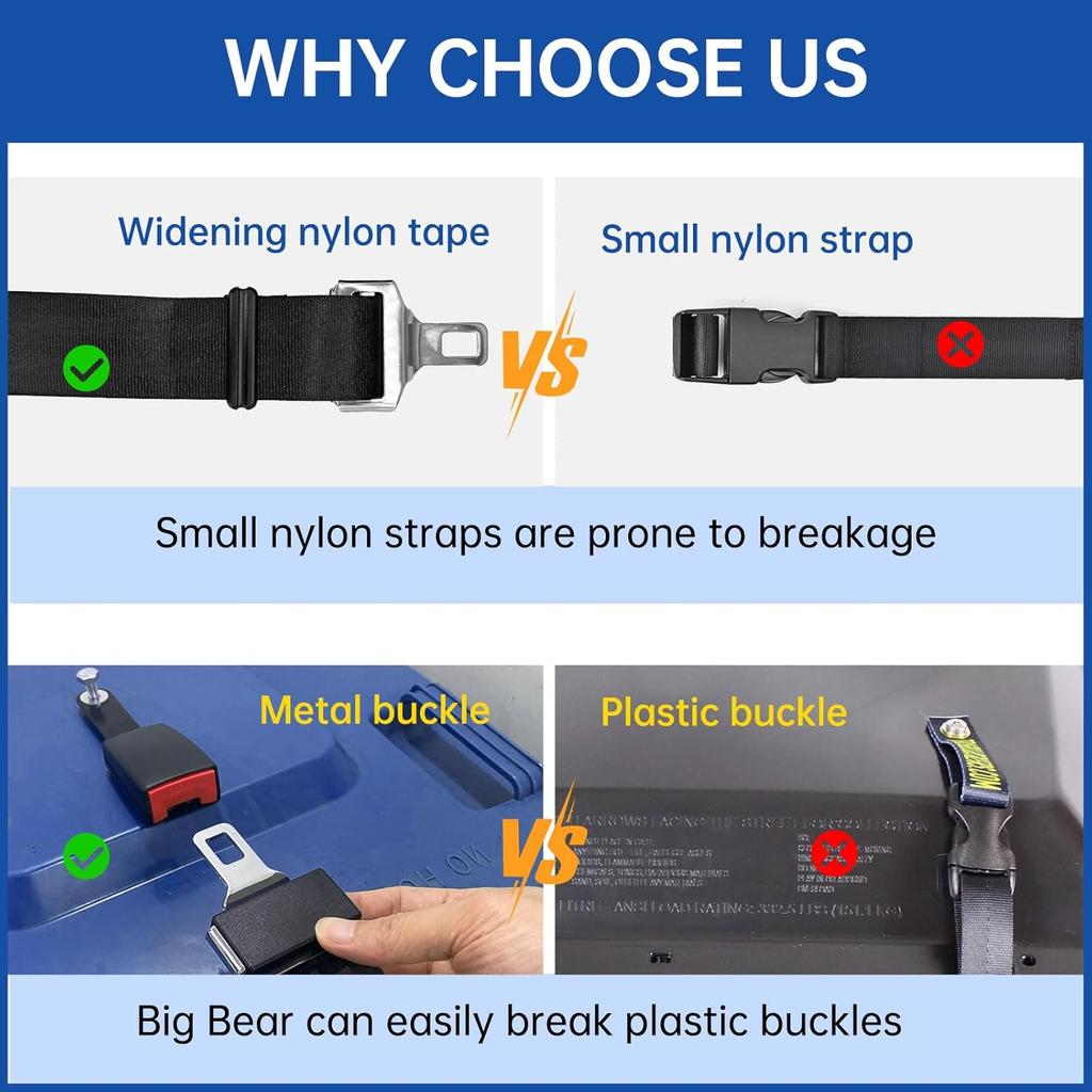 Bear Proof Trash Can Lid Lock, Garbage Can Locks for Animals, Trash Can Straps for Raccoons, Raccoon Proof Garbage Can Lock Bear Trash Can Lock Bear