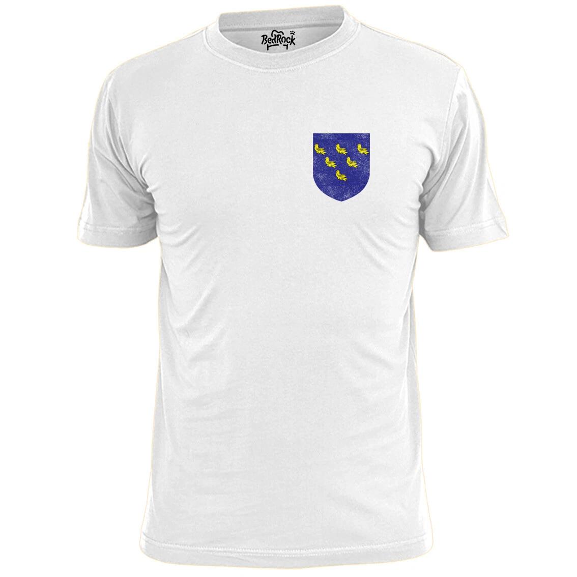 Mens Sussex County Shield Badge T shirt Cricket Sport L