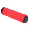 A Pair of High Density Soft Sponge Hard Plastic Mountain Bike Handlebar Cover Bicycle Lock Grips Cycling AccessoryRed