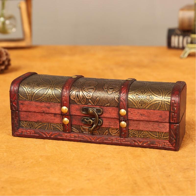 Wooden Classical Hairpin Box Storage Organizer Creative Gifts and Decorative Props