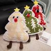 Christmas Tree Pillow Holiday Home Decoration Festive Christmas Tree Plush Throw Pillow Set Soft Stuffed Toy Cozy for Home