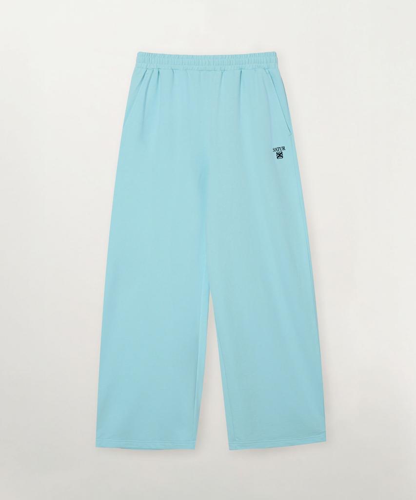 Seteo (W) Lauren Small Logo Lightweight Sweatpants Sky Blue