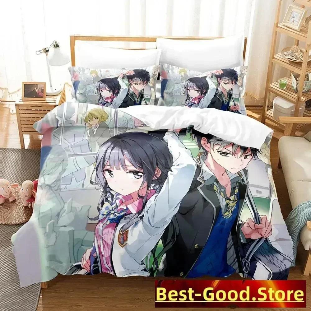Masamune Kun No Revenge Постельный комплект Односпальный Полуторный Двуспальный Кингсайз Комплект для кровати Взрослый Детский Спальня Аниме Кровать Комплекты пододеяльников 70x133cm 2pcs