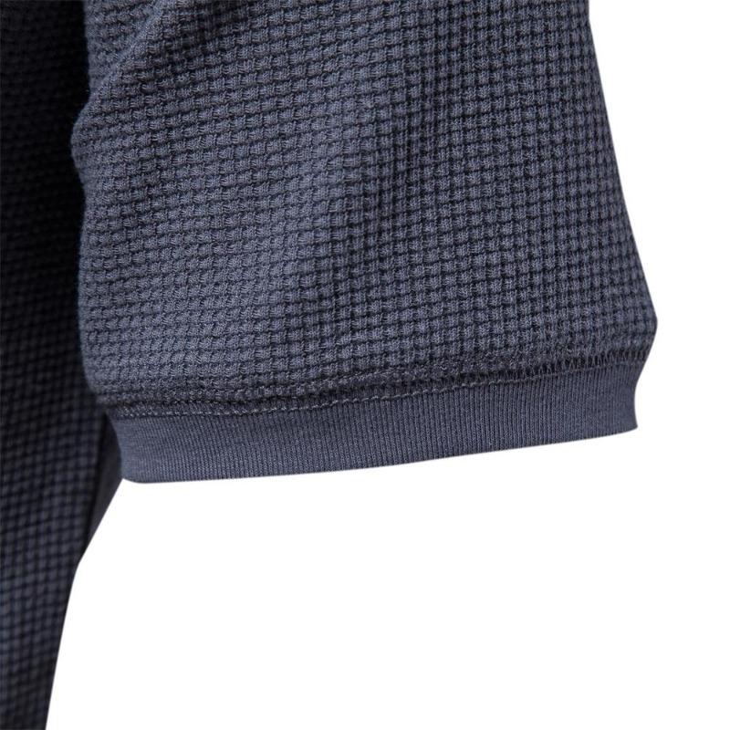 Cotton Solid Color Men's T-shirt Casual Short Sleeve Waffle Henley T-Shirt for Men New Summer Designer Tops Tee Male