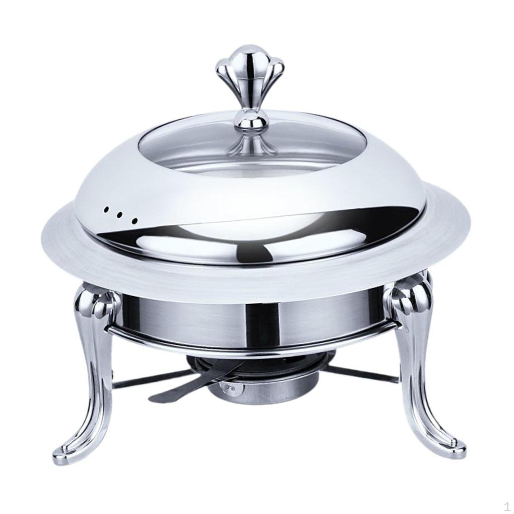 Buffet Warmer Chafer Chafing Dish Set Solid Fuel Boiler Catering for