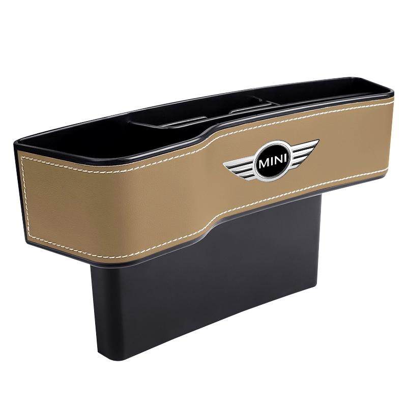 Car Seat Gap Slit Pocket Seat Organizer Storage Box Car Accessories For MINI Cooper Fridge One S F56 R57 R58 R60 JCW Countryman Clubman