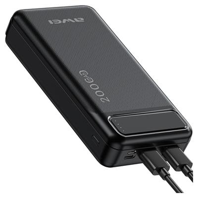 Awei Powerbank P6K 20000Mahczarny/Black 2Xusb/Pd/Micro-Usb