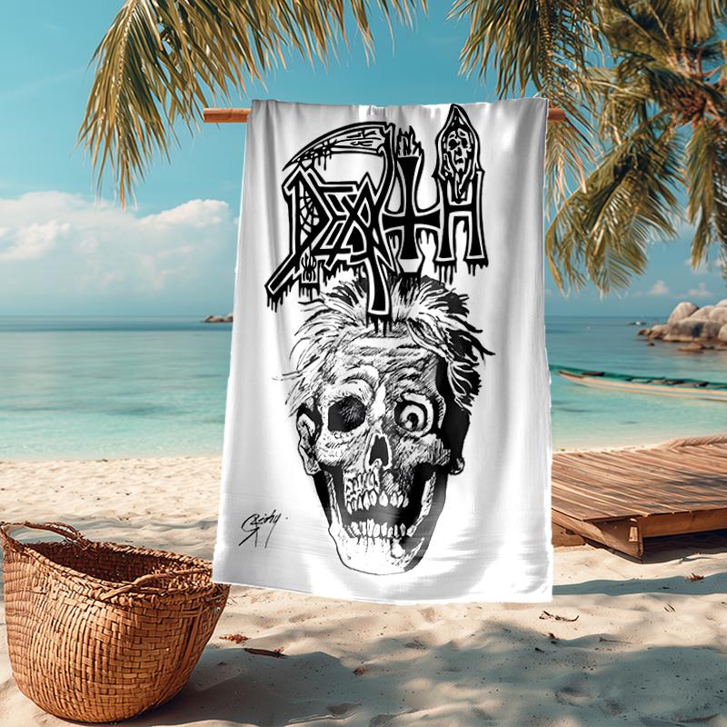 Death Fashion Beach Towel: Ideal for Summer Adventures Soft, absorbent and quick drying suitable for swimming and bathing