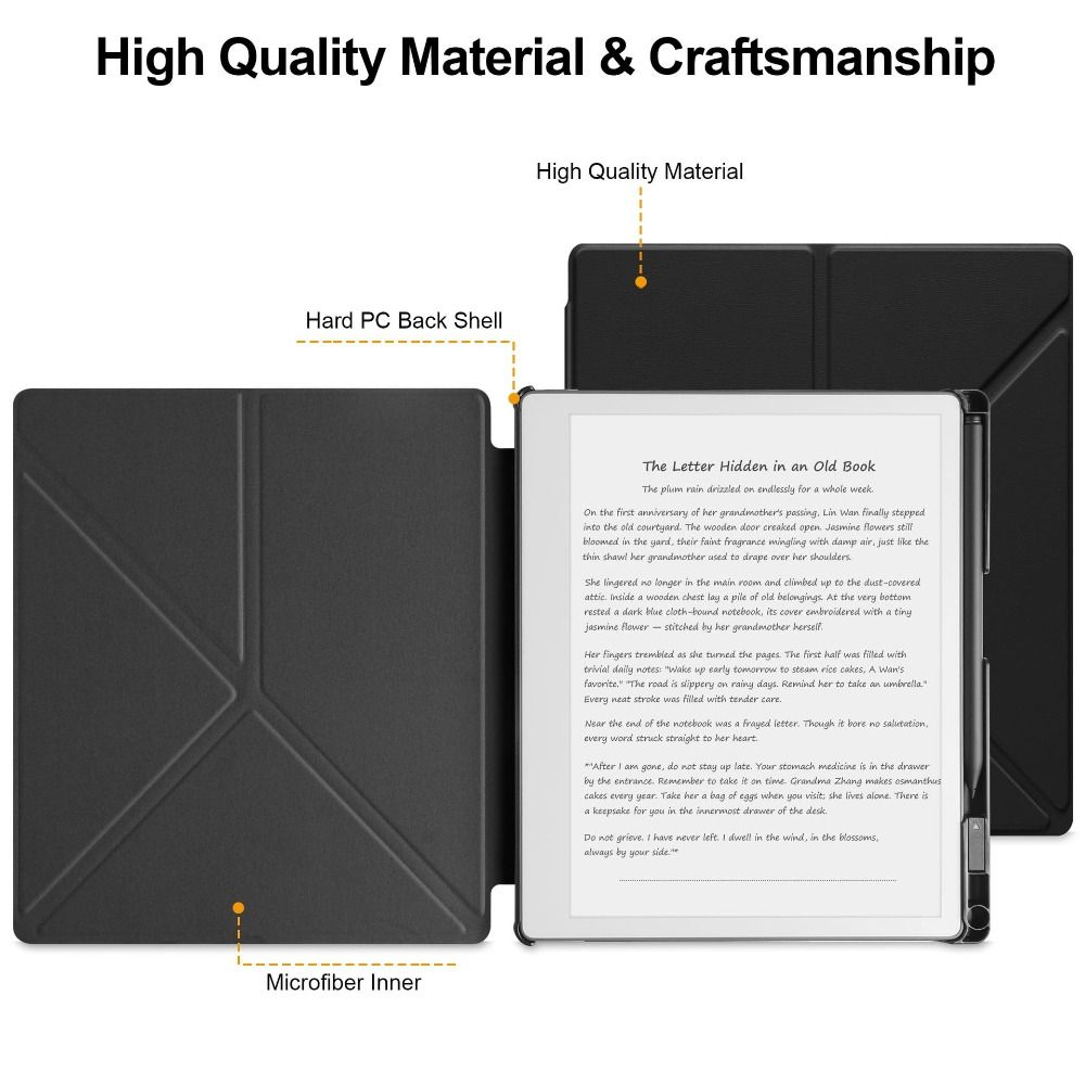 Odporna na ścieranie Inteligentna Okładka Antyupadkowa Etui typu Folio Nowe 10,3" Etui ze Stojakiem dla ReMarkable Paper Pure
