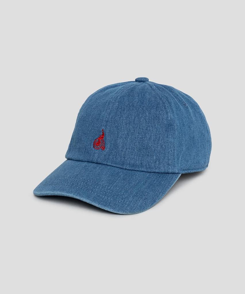 Binpolaegseseoli Cotton Twill Logo Washed Ball Cap - Blue