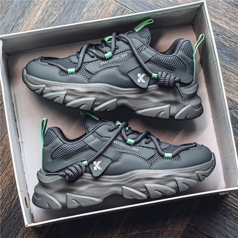 

Модные повседневные мужские кроссовки для бега, дышащая сетка, спортивная обувь для подростков и пап, модная обувь, легкая и удобная мужская обувь 39 серый