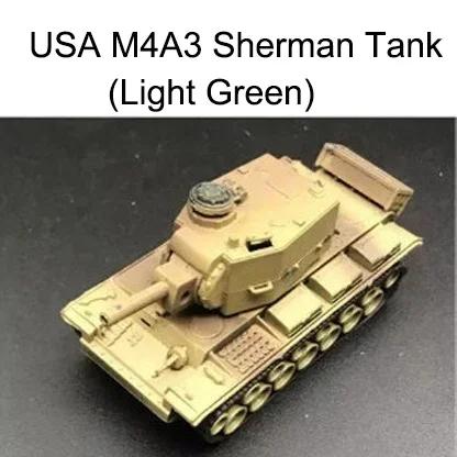 1/72 Plastic Assembled Tank Model Kit WWII Military Model Puzzles 24 Styles Tanks Sand Table Tanks Toys for Boys