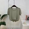 C S In The Room Women Nare lInen baSiC Raglan Short Sleeve Knit 6Color