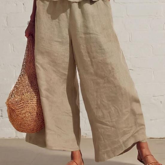 2 Stück/Set Sommer Damen Outfit Western-Stil Vintage Bohemian Rüschen Baumwoll-Leinen Anzug Mode Lockerer Anzug