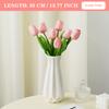 3PCS Artificial Tulip Bouquet Real Touch Long Stem Flowers for Wedding Garden Decor Home Vase Centerpiece Mother's Day Gift