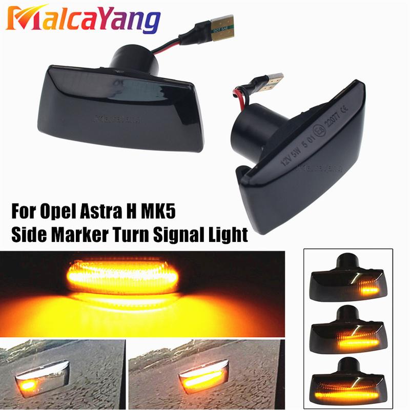 2pcs Dynamic LED Car Side Marker Lights Repeater Signal Lights For Opel Ignia Astra H Zafira B Corsa D For Chevrolet Cruze