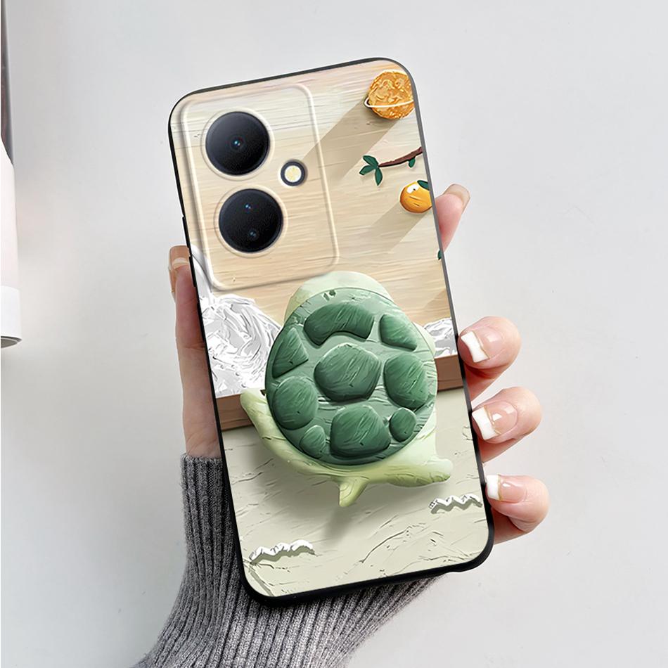 For Vivo V29 Lite 5G Case VIVOY78 Y 78 6.78'' Soft Cartoon Bear Frog Silicone Back Covers For Vivo Y78+ V29 Lite 5G Phone Cases