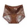 Leichter Luxus Spitze Modal Baumwolle Bauchhöschen für Damen Sexy Nahtlose Mittelhohe Hüfthebende Große Größen Baumwollzwickel Slips für Damen