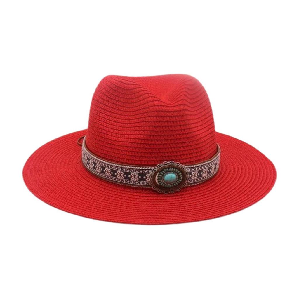 Simple French Haute Sense Men And Women Travel Beach Sunscreen Sun Hat Famous Style Straw Hat