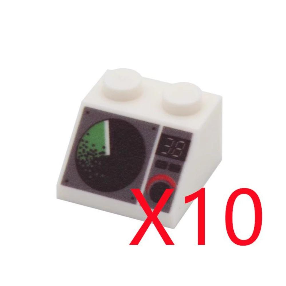 City Building Blocks Accessories Dashboard Audio Computer Control Center Radar Keyboard Mobile Phone Model Mini Brick Toy R054