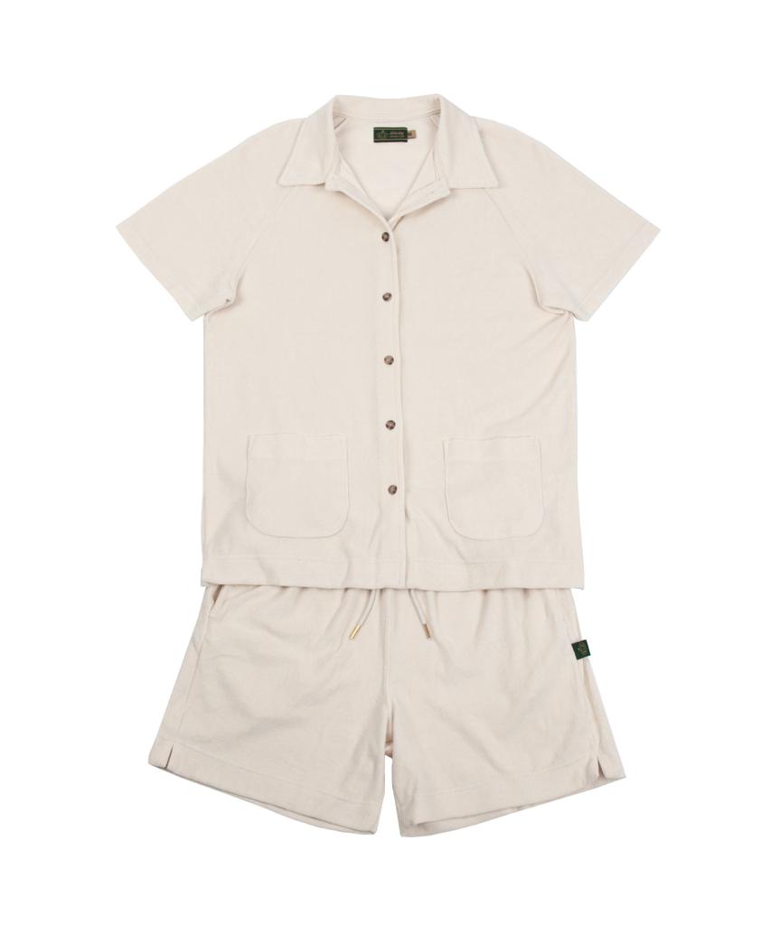 Seleodeilejeokeulleob Leisure Terry Short Pants (Unisex) - Ivory