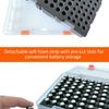 Big Capacity Battery Storage Case Holds 64 Normal And 36 Mini Batteries With Locking Lid For Easy Maintenance