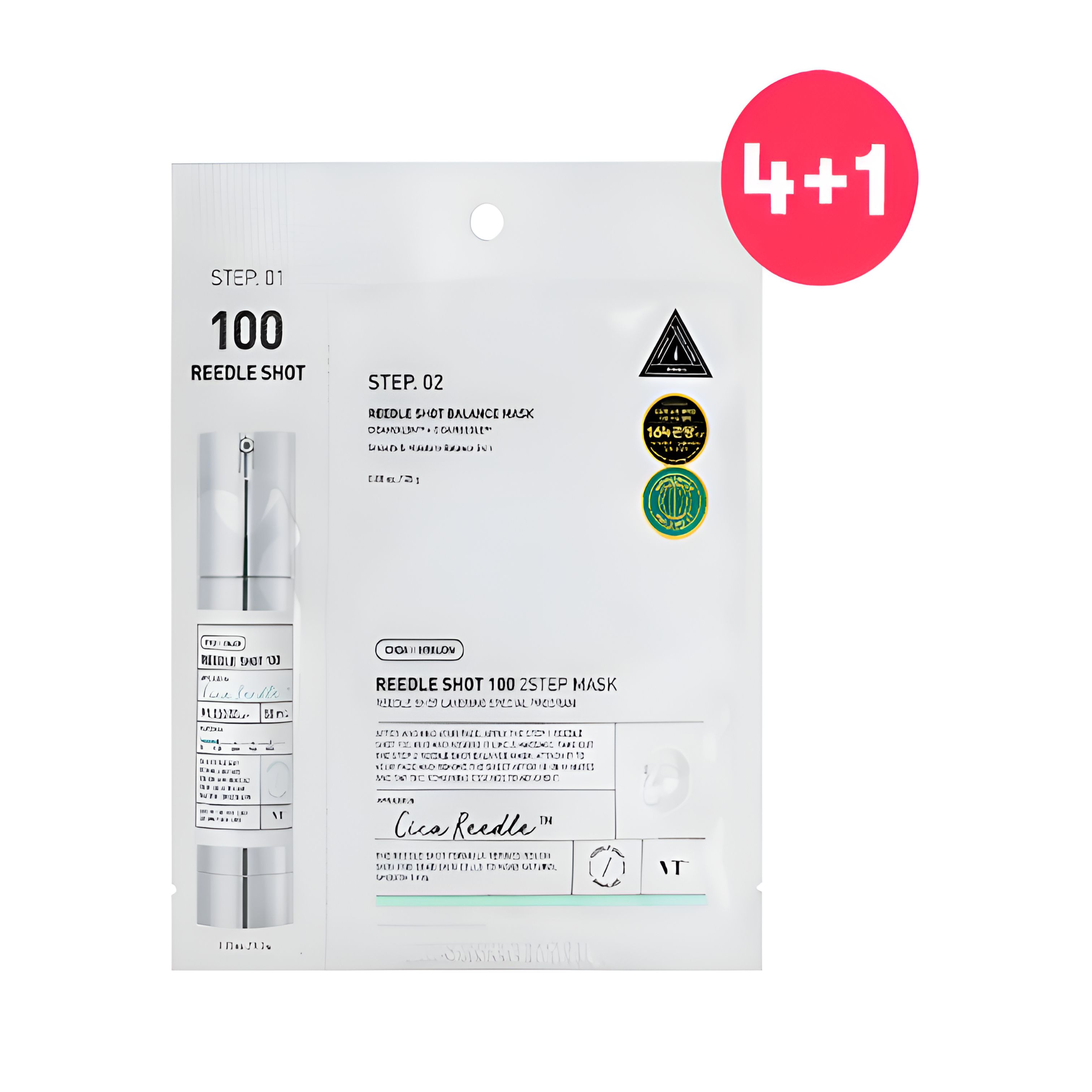 

VT Red Shot 100 2-Step Mask 4 Sheets + 1 Bonus Sheet