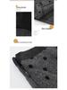 2025 Korean Grey Polka Dot Wool A-Line Skirt: Women's Autumn/Winter Straight Cut, Mid-Length with Back Slit