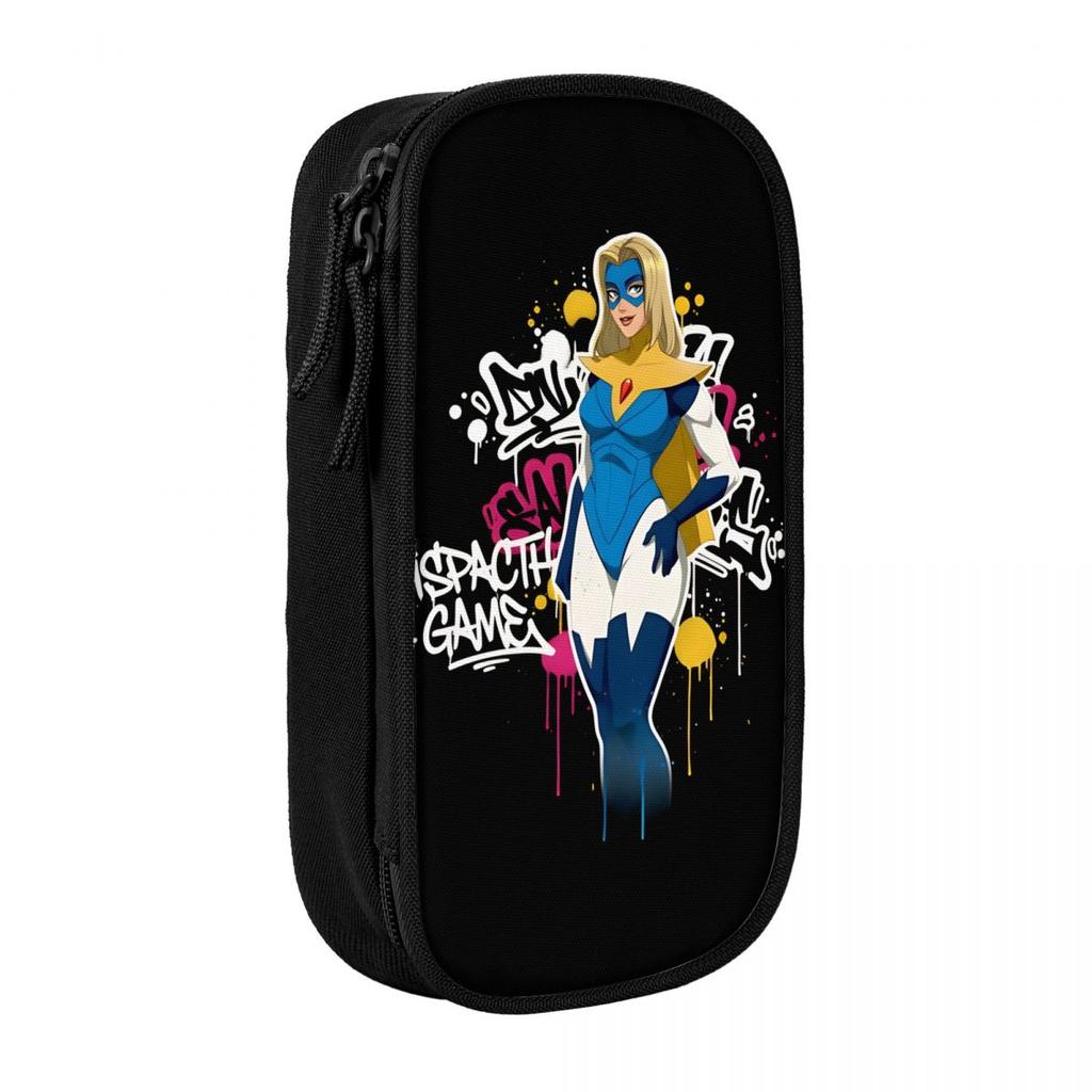 Blonde Blazer Pencil Case Fun Dispatch Game Pen Box Bags for Student Big Capacity Students School Gift Pencilcases