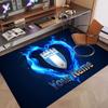 Tappeto Personalizzato Modello Malmö FF Stampa Nome Testo Morbido Antiscivolo Tappeto per Pavimento per Decorazione Interna della Casa