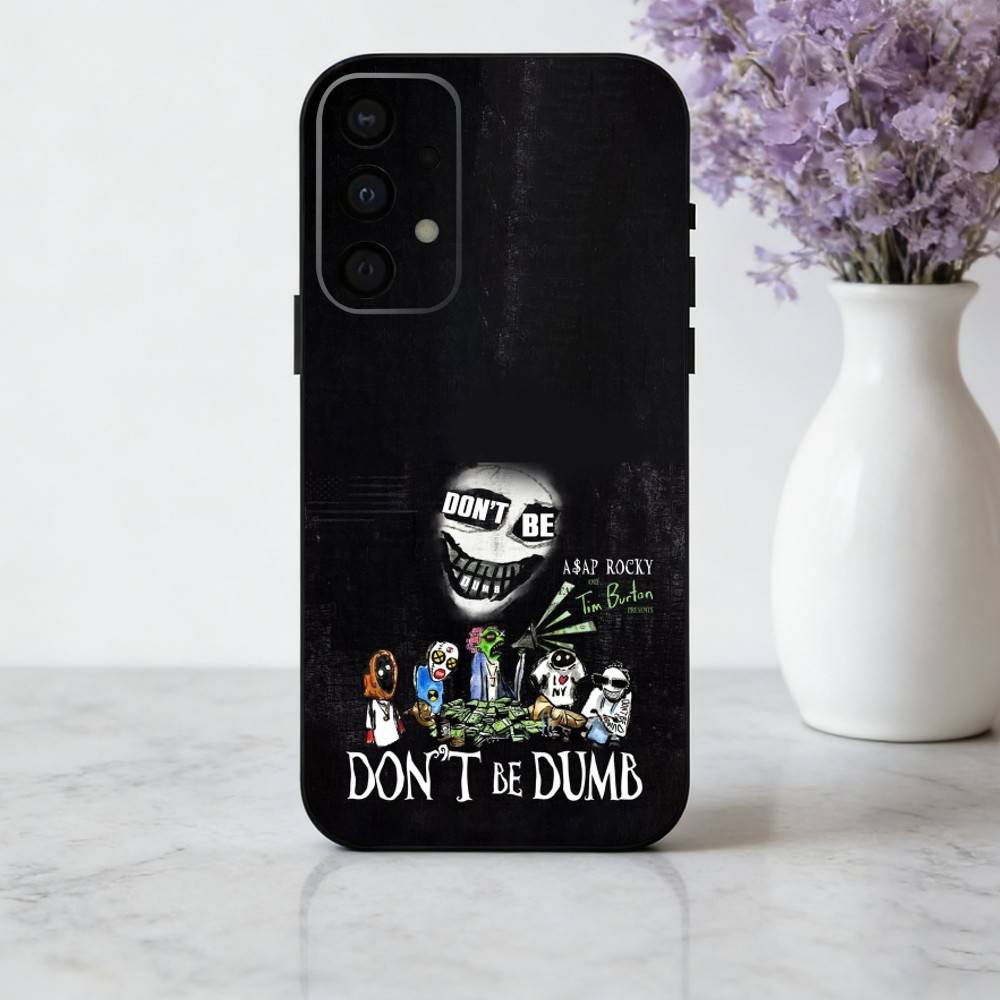 

A-ASAP R-Rocky Don t B-Be D-Dumb phone Case For Samsung Galaxy A73,A72,A71,A70,A53,A52,A51,Others Soft Black Shell Samsung a22 4g