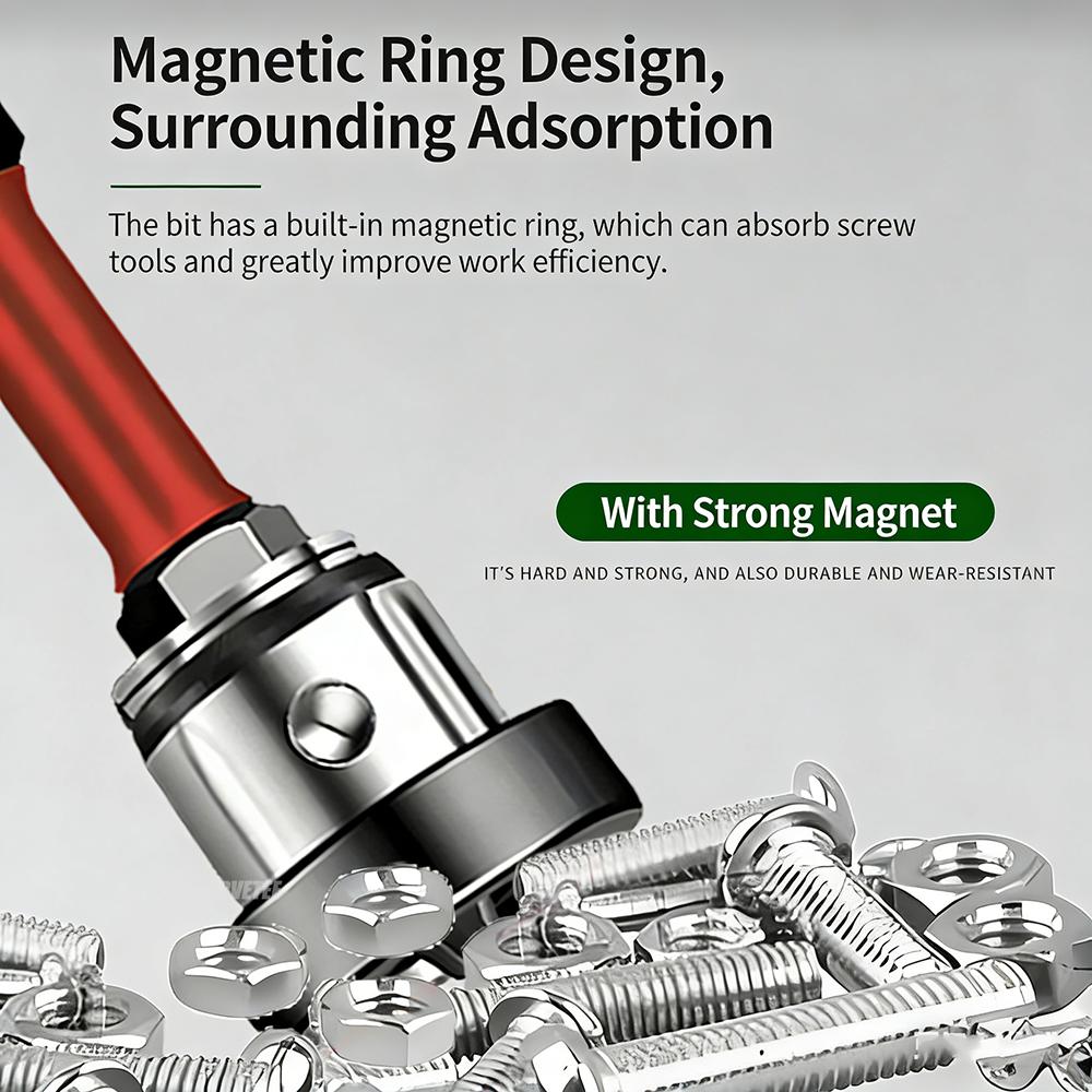 Magnetic Positioning Screwdriver Bits Drywall Screw Bit 50mm Gypsum Board Plasterboard Screws Locating Batch Head Drilling Tools