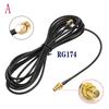 SMA to SMA Connector RG174 Router Antenna Extention Cable sma-j to smak RF 0.5-8m Extend Cable Converter Cord Copper Feeder Wire