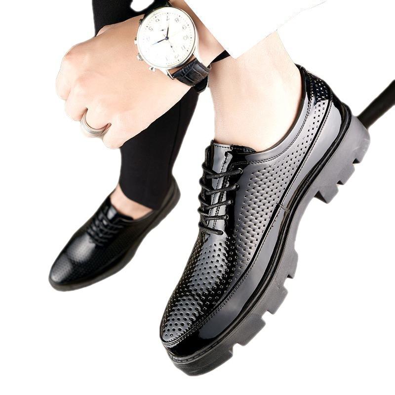 Doudou Shoes Men's 2025 Summer New Soft Leather Trend Versatile Men's Leather Shoes Business Break Leather Shoes