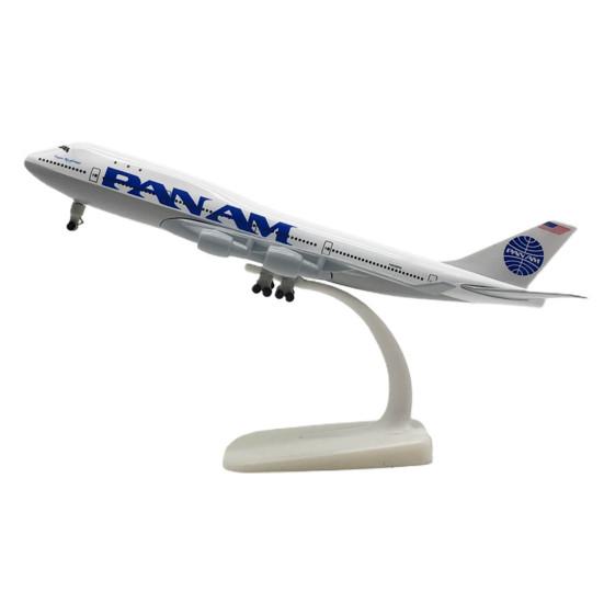 Модель самолета, имитация декоративного яркого сплава, оригинальный Boeing 747, литая под давлением игрушка для класса белый