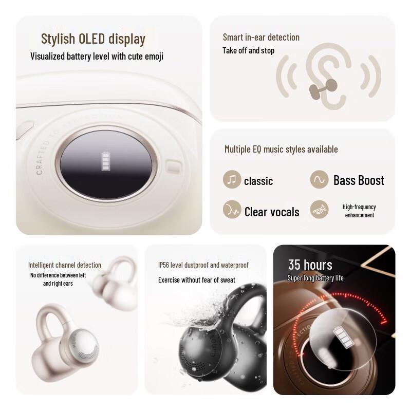 Edifier Paipai Ear Clip Sports Bluetooth Earbuds