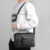 Shoulder Bag Adjustable Strap Waterproof Solid Color Lightweight Large Capacity Crossbody Bag for Business