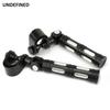 1.25" 32mm Motorcycle Foot Pegs Highway Engine Guard Crash Bars Footrest Mount Clamp For Harley Road King Electra Glide Softail