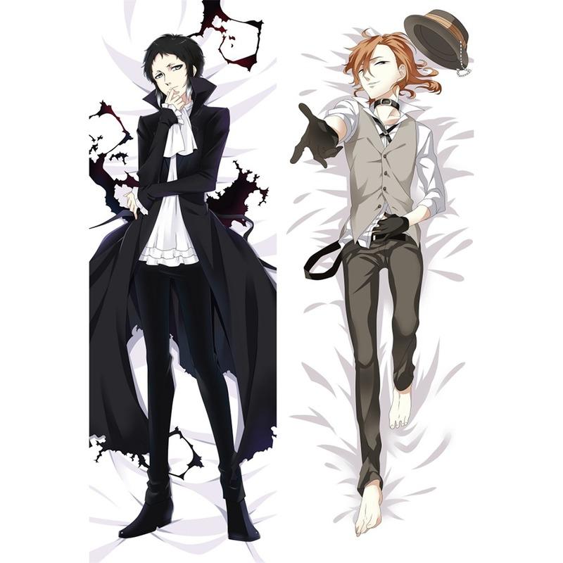

60x180 см аниме Bungo Stray Dogs Dakimakura наволочка Ryunosuke Akutagawa персиковая кожа 2-сторонняя обнимающая подушка для тела наволочка